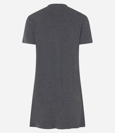 Camisón Corta en Viscosa con Botones y Bies Contrastante 4