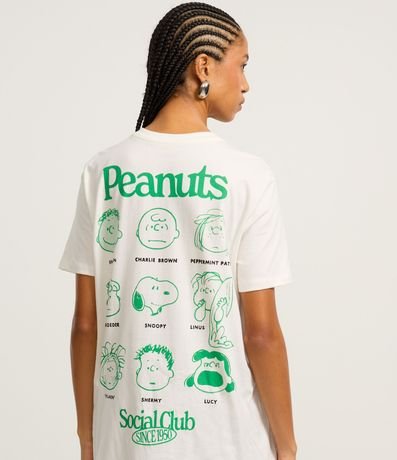Remera Alargada en Algodón con Estampa Frente y Espalda Peanuts 4