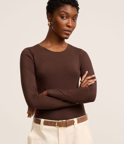 Blusa en Algodón con Cuello Redondo 2