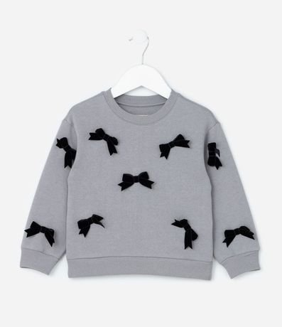 Saco Infantil con Lacitos de Terciopelo Aplicados - Talle 1 a 6 años