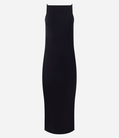 Vestido Midi con Breteles Finos y Fenda 5