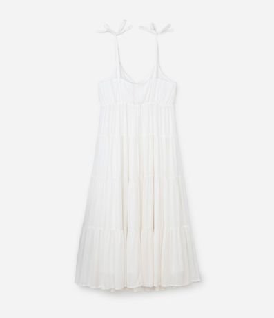 Vestido Midi en Viscosa con Hilo Metalizado y Asa de Moña Curve & Plus Size 7