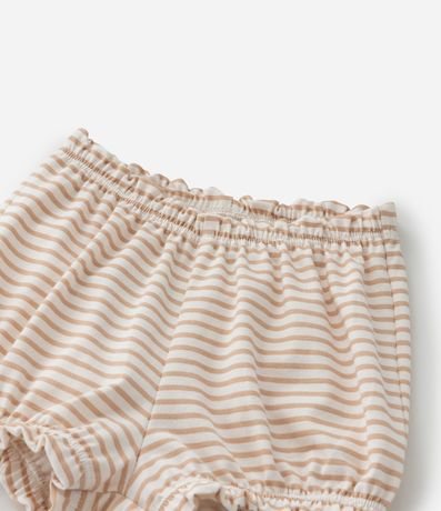 Conjunto Infantil en Malla con Moña y Estampa de Flores - Talle 0 a 18 meses 8