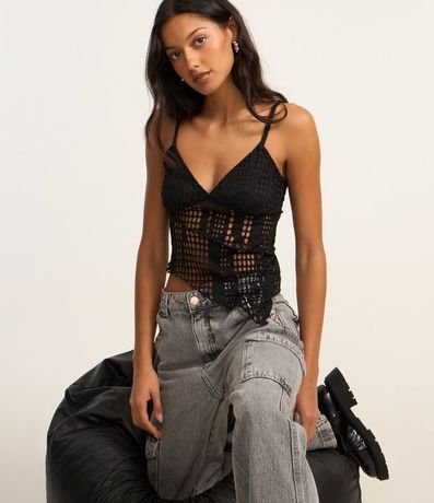 Pantalón Recto Comfort en Jeans con Bolsillos Cargo 6