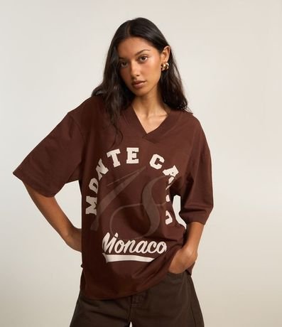 Remera en Algodón con Estampa Monte Carlo 1