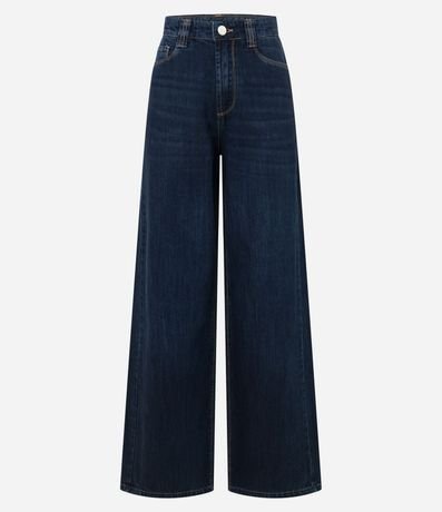 Pantalón Wide Leg en Jeans con Cintura Sastre 6