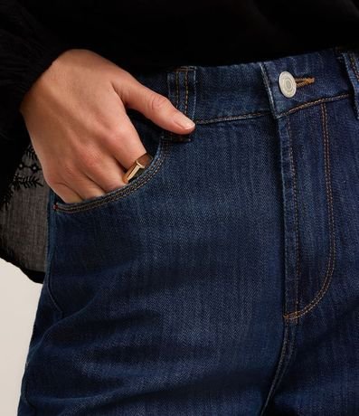 Pantalón Wide Leg en Jeans con Cintura Sastre 4