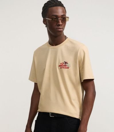 Remera Regular en Algodón con Estampa Estilo Anime 2