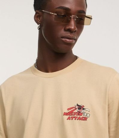 Remera Regular en Algodón con Estampa Estilo Anime 4