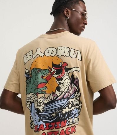 Remera Regular en Algodón con Estampa Estilo Anime 5