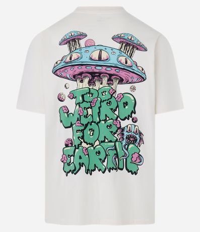 Remera Relaxed en Algodón con Estampa de Pulpo y Letras 8