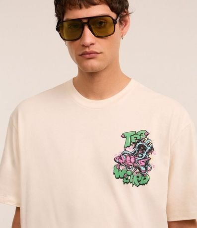 Remera Relaxed en Algodón con Estampa de Pulpo y Letras 4