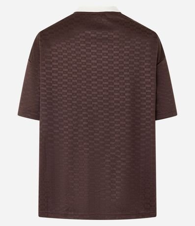 Remera Oversized Sportcore con Lettering Wyoming 8