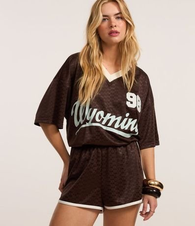 Bermuda Runner Sportcore con Bies Contrastante