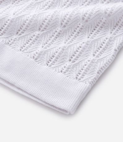 Polo Manga Corta en Punto Texturizado con Rombos 4