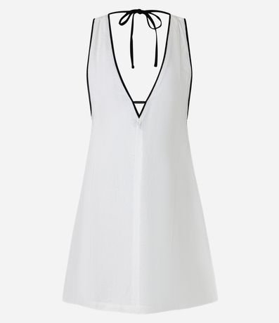 Salida de Playa Vestido en Viscolino con Vieses Contrastantes 5