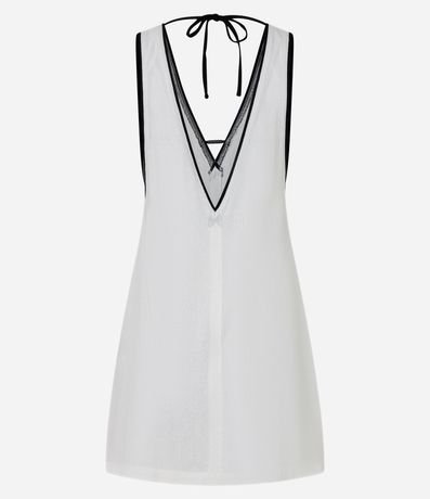 Salida de Playa Vestido en Viscolino con Vieses Contrastantes 6