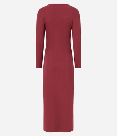 Vestido Largo Ribana con Ribetes en el Busto y Flecos Delanteros 7