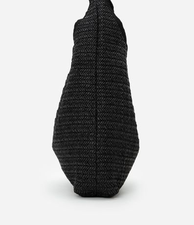 Bolsa de Playa Saco en Paja con Asa de Metal 2