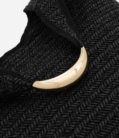 Bolsa de Playa Saco en Paja con Asa de Metal 4