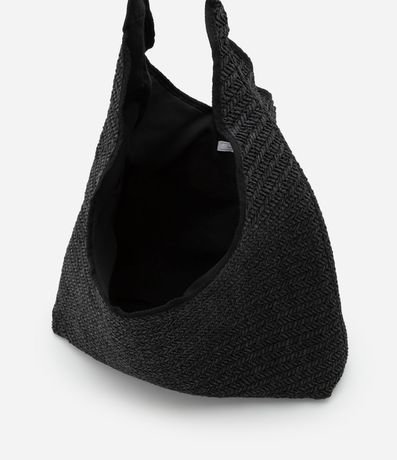 Bolsa de Playa Saco en Paja con Asa de Metal 6