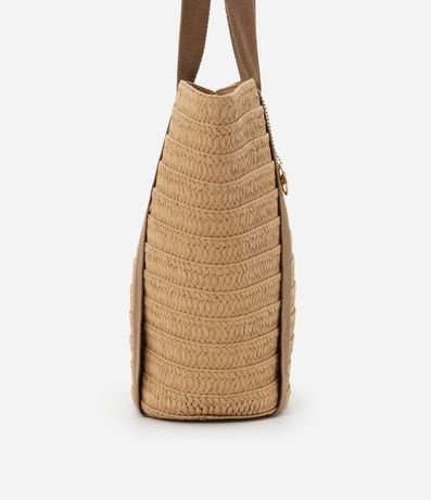 Bolsa de Playa en Paja con Asas Contrastantes 2