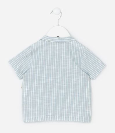 Camisa Infantil con Estampa de Rayas - Talle 0 a 18 Meses 2
