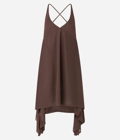 Vestido New Midi en Tule con Breteles y Puntas Laterales 7