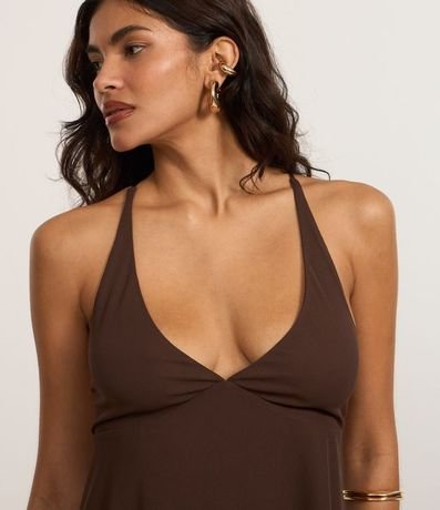 Vestido New Midi en Tule con Breteles y Puntas Laterales 3