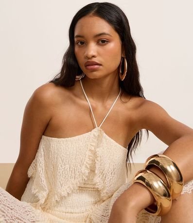 Vestido New Midi Texturizado en Encaje con Superposición 5