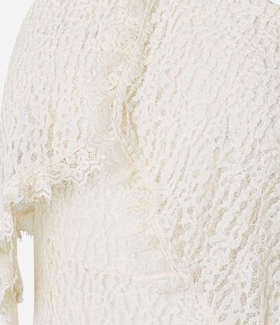 Vestido New Midi Texturizado en Encaje con Superposición 8