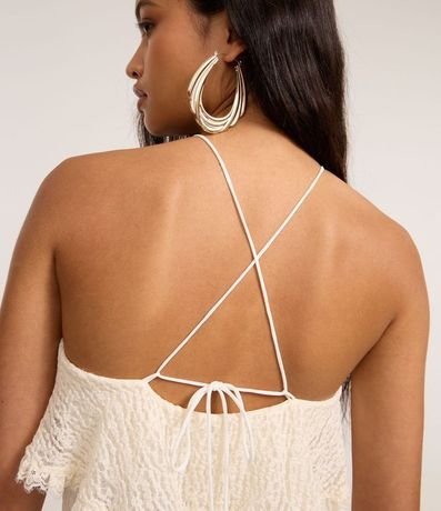 Vestido New Midi Texturizado en Encaje con Superposición 4