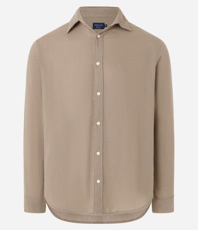 Camisa Comfort en Algodón Padron Melange Texturizado