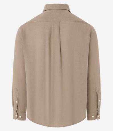 Camisa Comfort en Algodón Padron Melange Texturizado 10