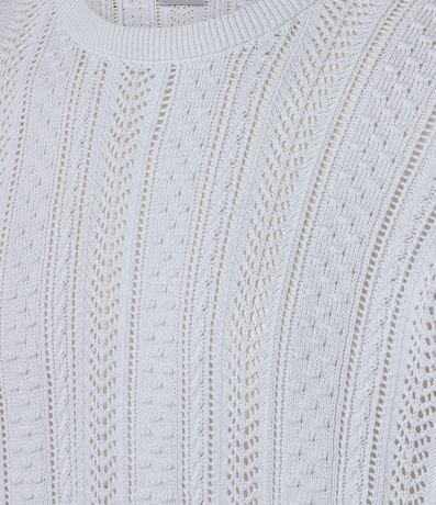 Remera Regular en Algodón con Textura Efecto Punto 7