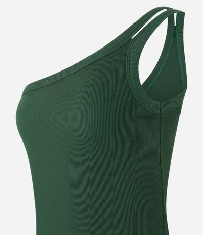 Blusa en Rib con Un Hombro Único y Asa Doble 5