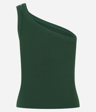 Blusa en Rib con Un Hombro Único y Asa Doble 6