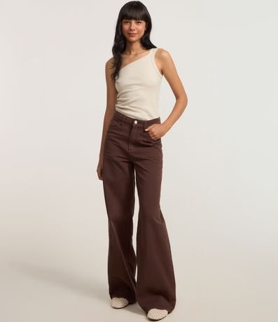 Blusa en Rib con Un Hombro Único y Asa Doble 2