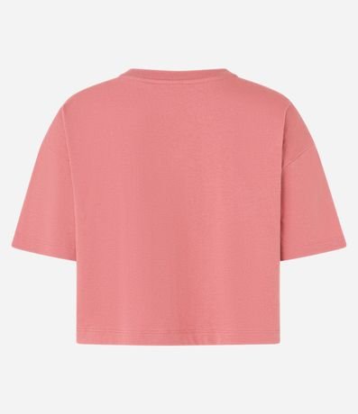 Remera Corta en Algodón con Pequeño Bolsillo y Mangas Largas 5