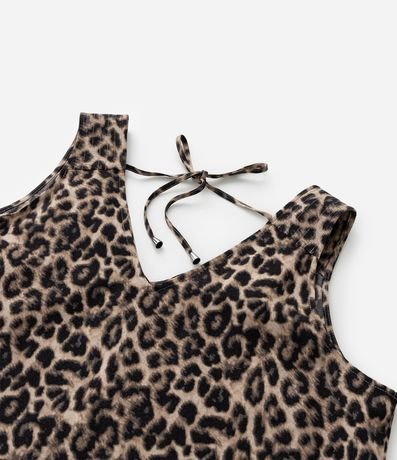 Blusa sin Manga en Airflow con Animal Print Curve & Plus Size 9