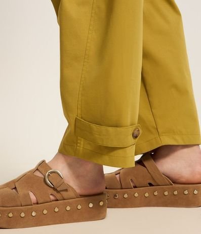 Pantalón Balloon en Sarga con Martingale en la Parte Baja 5