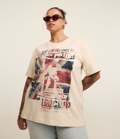 Remera Alargada con Estampa Sex Pistols Curve & Plus Size 1
