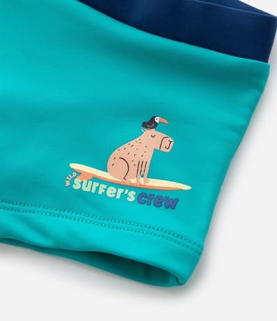 Sunga Boxer Infantil con Estampa Carpincho Surfista - Talle 2 a 4 años 5