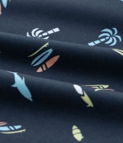 Sunga Infantil Boxer en Microfibra con Estampa de Mini Ícones Tropicales - Talle 5 a 14 años 3