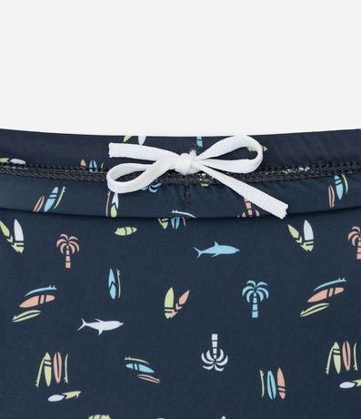 Sunga Infantil Boxer en Microfibra con Estampa de Mini Ícones Tropicales - Talle 5 a 14 años 4