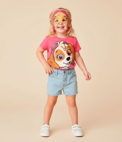 Remera Infantil con Estampa y Máscara Skye - Talle 1 a 6 años 2