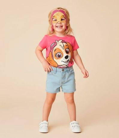 Remera Infantil con Estampa y Máscara Skye - Talle 1 a 6 años