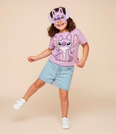 Blusa Infantil con Estampa Angel y Máscara - Talle 5 a 14 años