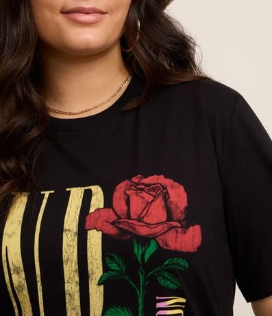Remera Alargada con Estampa Guns and Roses Curve & Plus Size 3