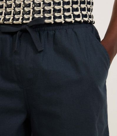 Bermuda en Algodón con Cintura Elástica y Bolsillos 3